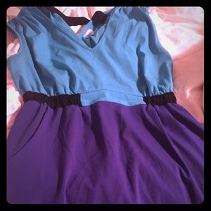 Color block Motherhood Maternity tunic w/ pockets